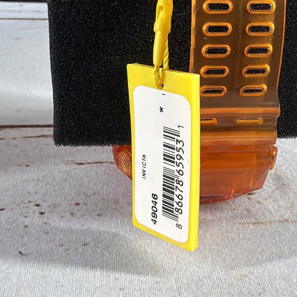 Invicta Men's Watch Invicta Racing Chrono Digital Dial Orange Case Strap 49046 - Picture 5 of 6